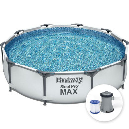 Бассейн каркасный BestWay Steel Pro Max 305x76 см артикул 56408 