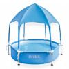 Купить Детский бассейн с навесом Intex Metal Frame 28209 183x38см  фото 4