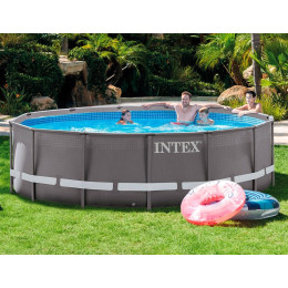 Бассейн каркасный Intex арт 26742 Greywood Prism Frame 457х122 см