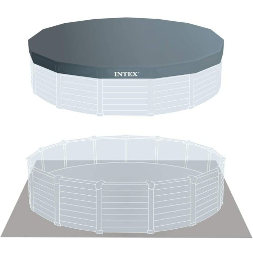 Купить Каркасный бассейн Intex Graphite Gray Panel 478x124 см арт. 26384 фото 3