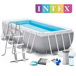 Каркасный бассейн Intex Prism Frame 400x200x100 арт 26788 
