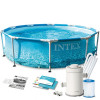 Купить Каркасный бассейн Intex Metal Frame 305x76 арт 28208 с насос-фильтром 