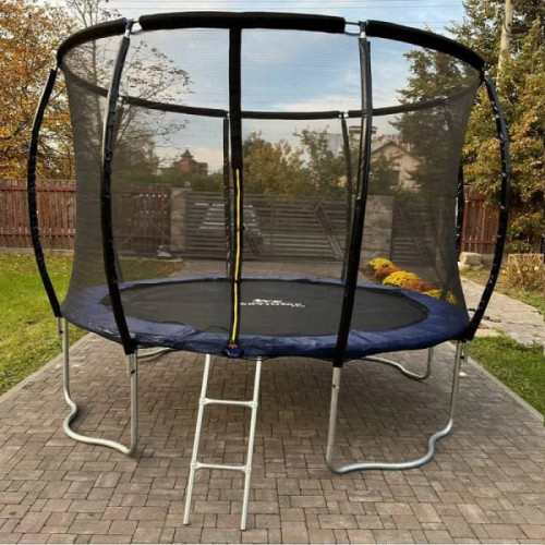 Купить Батут SKYJUMP MASTER Blue 312 cм Premium с защитной сеткой и лестницей