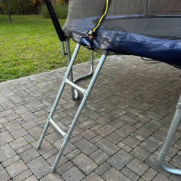 Батут SKYJUMP MASTER Blue 312 cм Premium с защитной сеткой и лестницей