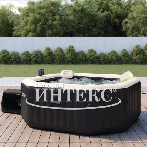 Купить Спа Надувной бассейн-джакузи Intex PureSpa Jet and Bubble Deluxe 201x71 см артикул 28458  фото 2