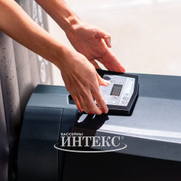 Спа Надувной бассейн-джакузи Intex PureSpa Jet and Bubble Deluxe 201x71 см артикул 28458 