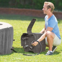 Джакузи надувной Intex PureSpa Bubble Massage Greywood Deluxe 216x71 см арт 28442 