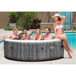 Джакузи надувной Intex PureSpa Bubble Massage Greywood Deluxe 216x71 см арт 28442 