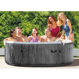 Джакузи надувной Intex PureSpa Bubble Massage Greywood Deluxe 216x71 см арт 28442 