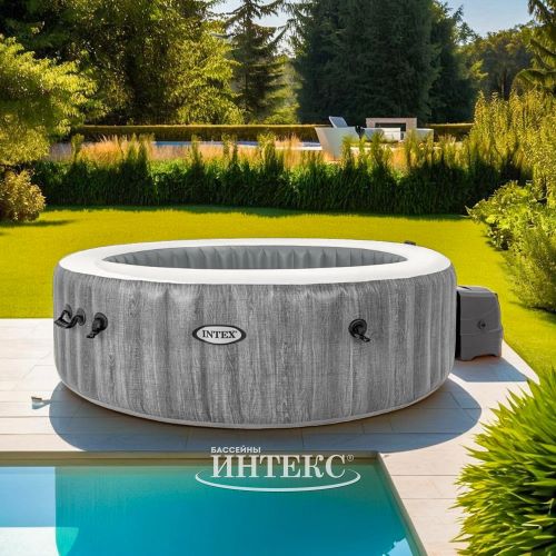 Купить Джакузи надувной Intex PureSpa Bubble Massage Greywood Deluxe 216x71 см арт 28442  фото 1