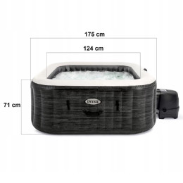 Надувной бассейн-джакузи Intex Greystone Deluxe 175x71 артикул 28450