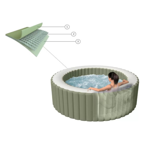 Купить Надувной бассейн-джакузи Intex PureSpa Bubble Massage 216x71 см артикул 28428 фото 8